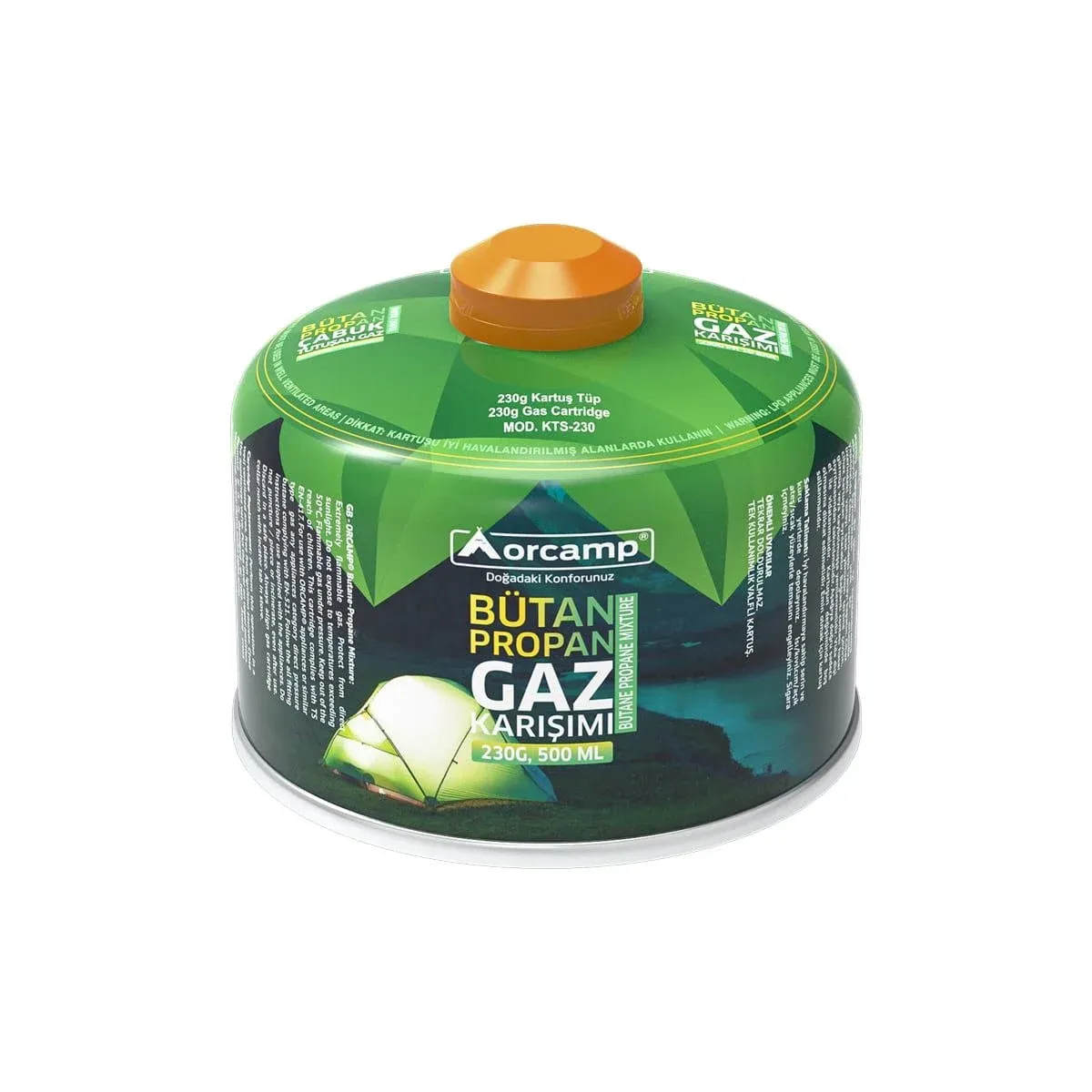 Orcamp 230 gr Gaz Kartuş Yeşil