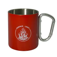 Orcamp Karabinalı Çelik Bardak Kırmızı