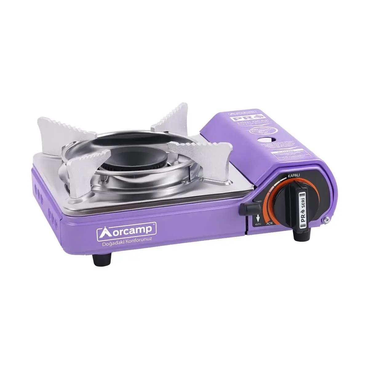 Orcamp Tekli Mini Portatif Ocak Mor Mor