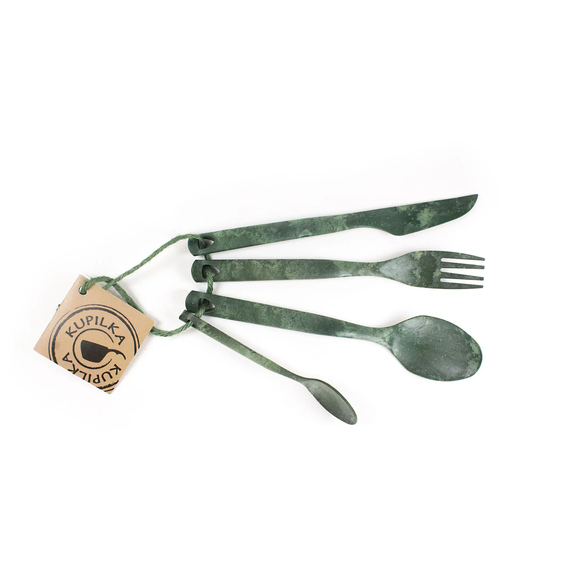 Kupilka Cutlery Çatal Bıçak Kaşık Seti Yeşil