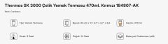 Thermos SK3000 Stainless King Yemek Termosu 0.47 LT Steel