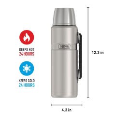 Thermos SK2010 Stainless King Large Matte 1.2 LT Stainless Steel