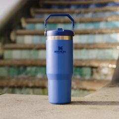 Stanley The IceFlow Flip Straw Pipetli Termos Bardak 0,89 LT Mavi