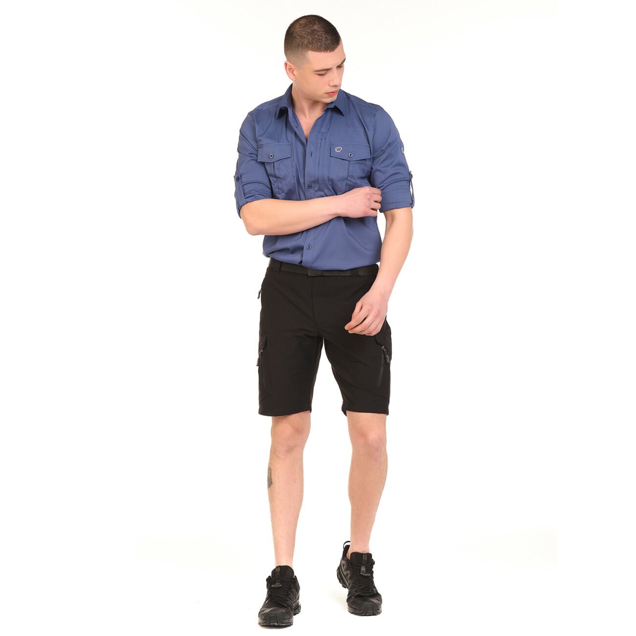 Q Steinbock Truva Outdoor Erkek Şort Siyah - XS