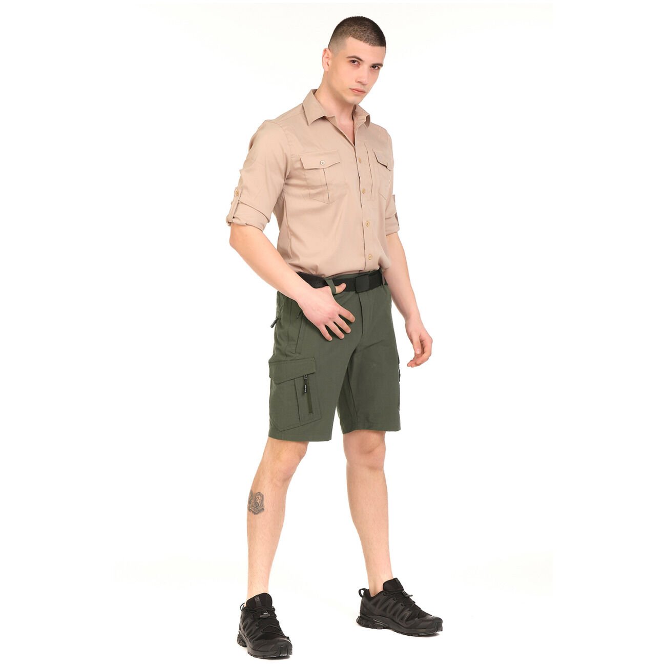 Q Steinbock Truva Outdoor Erkek Şort Haki - L