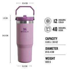 Stanley IceFlow™ Flip Straw Tumbler Pipetli Termos | 0.89L