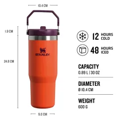Stanley IceFlow™ Flip Straw Tumbler Pipetli Termos | 0.89L