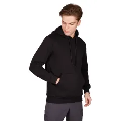 Alpinist Stream Erkek Kapşonlu Sweatshirt 3XL - Siyah