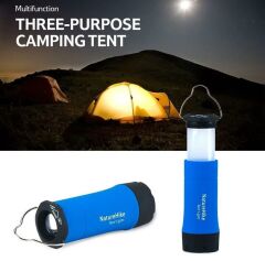 Naturehike 3IN1 Multi Fonksiyonel LED Kamp Lambası Mavi