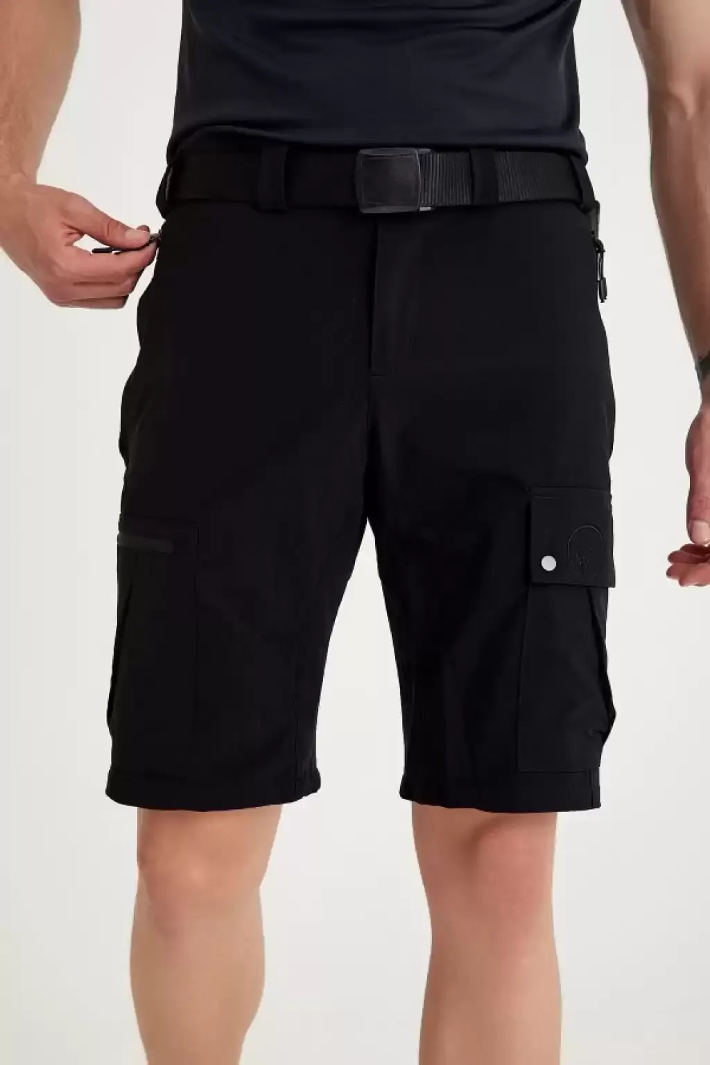 Q Steinbock Quintus Erkek Outdoor Şort Siyah - XXL