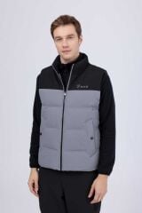 2AS Archer Down Erkek Yelek XXL - Gri-Siyah