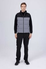 2AS Archer Down Erkek Yelek XXL - Gri-Siyah