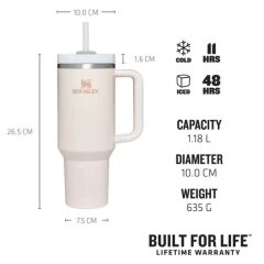 Stanley Quencher H2.O Tumbler Pipetli Termos | 1.2L Açık Pembe