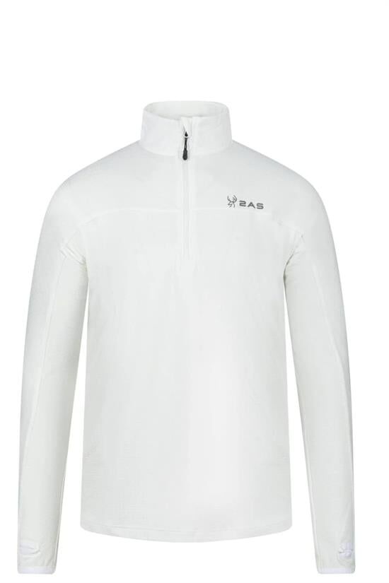 2AS Kolima Yarım Fermuarlı Sweatshirt XXL - Beyaz