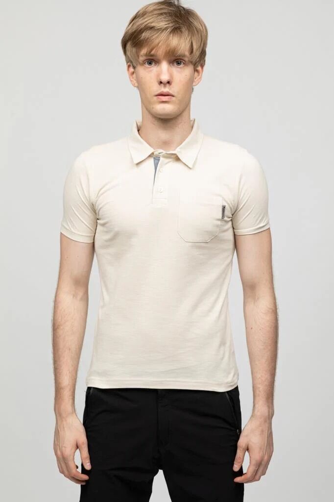 Panthzer Tulita Erkek Polo Yaka T-Shirt S - Bej