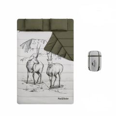 Naturehike Zarf Tarzı Yastıklı Çift Kişilik Pamuklu Uyku Tulumu Tibetan Antelope