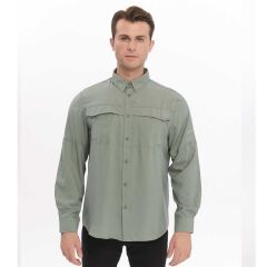 FreeCamp Novella Erkek Outdoor Gömlek M - Yeşil