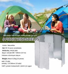 Naturehike Katlanır Rüzgar Kesici Aparat | 10 Parça