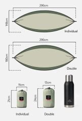 Naturehike Ultralight Swing Çift Kişilik Hamak |340T Pongee |