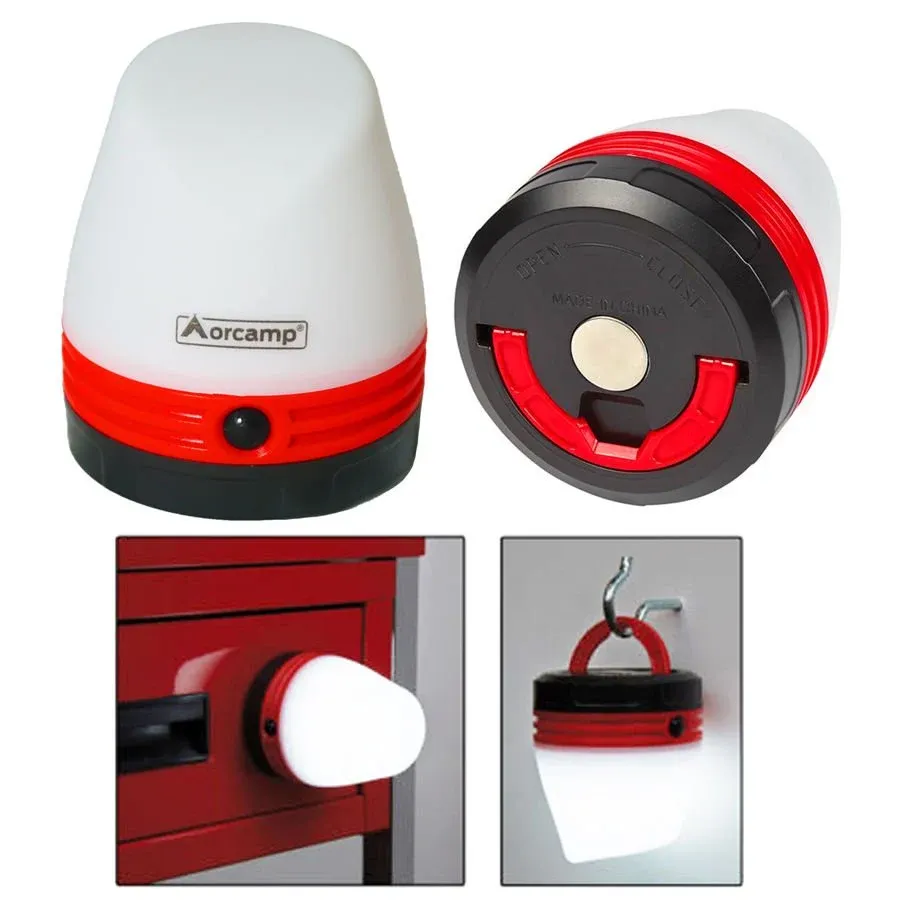 Orcamp Mini Kamp Feneri Kırmızı Kırmızı