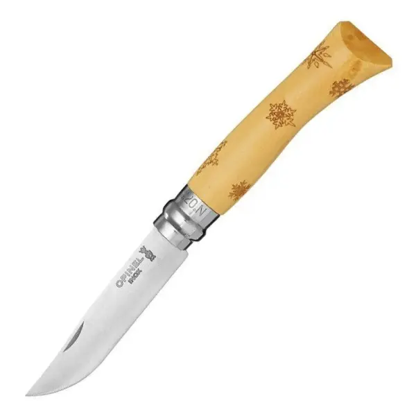 Opinel Inox 7 Snow İşlemeli Çakı