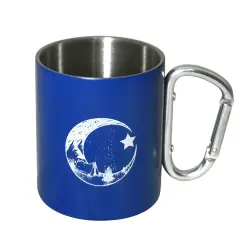 Orcamp Karabinalı Çelik Bardak Mavi